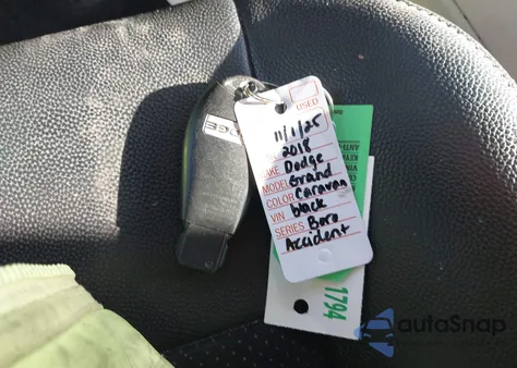 2018 Dodge Grand Caravan Sxt from USA, damaged, VIN 2C4RDGCG6JR241324